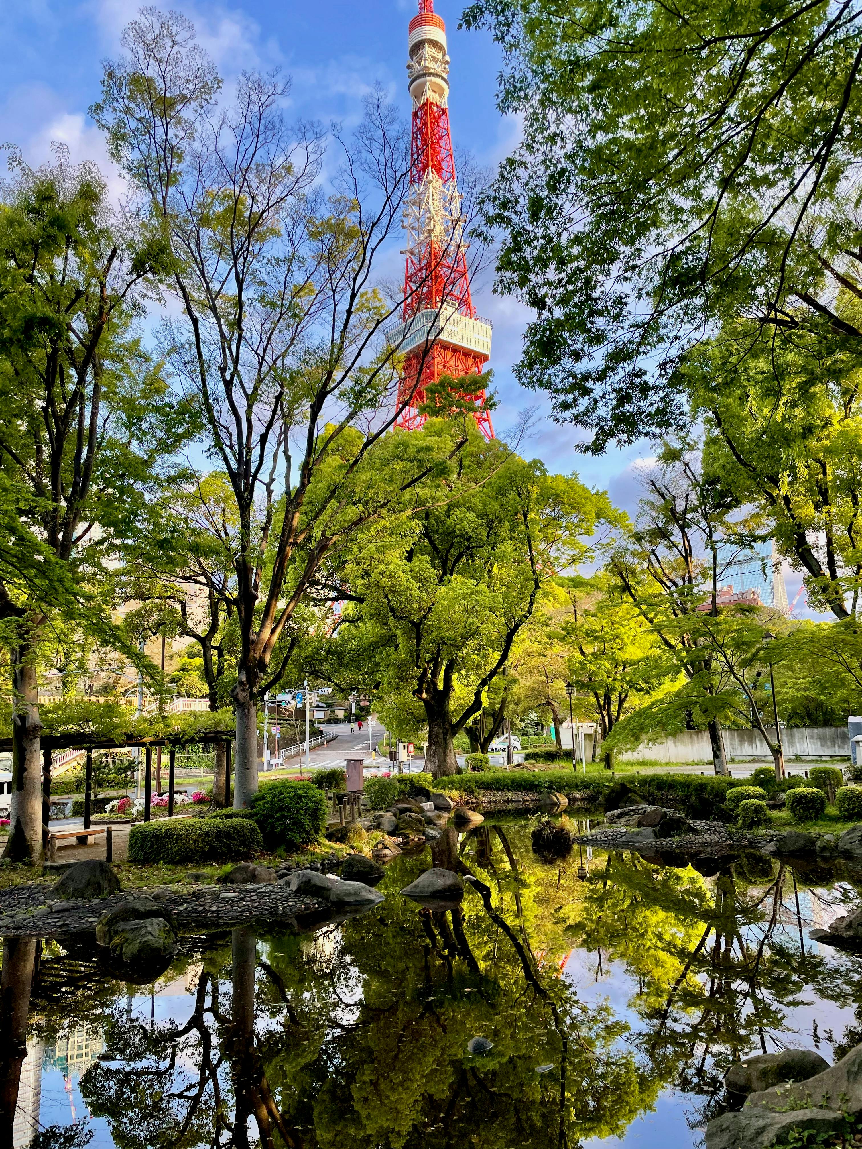 tokyo tower in the morning